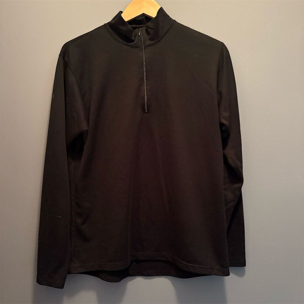 Marmot Men's Large Black Lightweight 1/2 Zip Pullover Long Sleeve